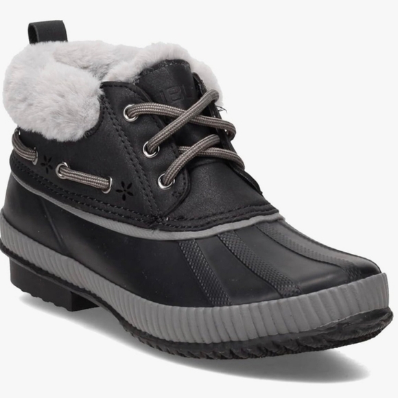 JSPORT Boots Woman's 8 Short Waterproof Duck Faux-fur All-weather Shoes … - Picture 1 of 6